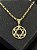PINGENTE ESTRELA DE DAVI VAZADA M (3g- 3x3cm) - BANHO DE OURO 18k - Imagem 1