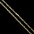 CORRENTE CARTIE( 6mm - 68G) - 70cm - COM FECHO CANHÃO - BANHADO A OURO 18K - Imagem 1