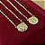 Escapulário Corrente Cartier 70cm com Medalhas Redondas de São Bento – Banhado a Ouro 18K - Imagem 3