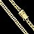 Corrente Lacraia 10mm 70cm – Banhada a Ouro 18K - Imagem 7