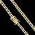 Corrente Piastrine 7mm 70cm – Banhada a Ouro 18K - Imagem 4
