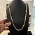 Corrente Piastrine 7mm 70cm – Banhada a Ouro 18K - Imagem 1