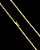 CORRENTE PERUANA (5mm- 31G- 70cm) - BANHADA A OURO 18K - Imagem 1