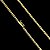 Corrente Peruana 5mm 70cm – Banhada a Ouro 18K - Imagem 7