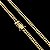 Corrente Lacraia 7mm 70cm – Banhada a Ouro 18K - Imagem 1