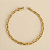 Pulseira Cadeado de Quina 5mm 21cm – Banhada a Ouro 18K - Imagem 4