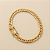 Pulseira Lacraia 7mm 21cm – Banhada a Ouro 18K - Imagem 1