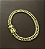 Pulseira Lacraia 7mm 21cm – Banho Ouro 18k - Imagem 1