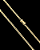 CORRENTE LACRAIA  (2mm -13G)-70cm FECHO COM MARCAÇÃO 750- BANHADO A OURO 18K - Imagem 1