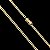 Corrente Lacraia 2mm 70cm – Banhada a Ouro 18K - Imagem 2