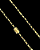 CORRENTE TIJOLINHO (3MM - 12G- 70CM)- FECHO COM MARCAÇÃO 750 - BANHO DE OURO 18k - Imagem 3