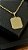 PINGENTE QUADRADO ‘’PAI NOSSO’’ M.( 3g-  2,5x3cm) - BANHO DE OURO 18k - Imagem 1