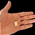 CORRENTE RABO DE RATO( 1.5cm- 70cm) + PINGENTE PLACA - BANHADO A OURO 18K. - Imagem 2