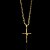 PINGENTE CRUZ  AMARRADA M( 2g- 3x3cm) - BANHO DE OURO 18k - Imagem 2