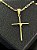 PINGENTE CRUZ  AMARRADA M( 2g- 3x3cm) - BANHO DE OURO 18k - Imagem 1