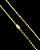 CORRENTE CARTIE (4mm- 70cm) -(9G) - FECHO COM MARCAÇÃO 750 - BANHADO A OURO 18k - Imagem 3