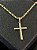 PINGENTE CRUZ DETALHADA P( 1g- 2x3cm) - BANHO DE OURO 18k - Imagem 1