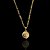 PINGENTE MEDALHA MEDUSA P( 1g- 2x2cm) - BANHO DE OURO 18k - Imagem 2