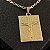 Pingente Placa Cristo Crucificado com Oração – Banhado a Ouro 18K - Imagem 1