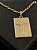 PINGENTE PLACA PAI NOSSO E CRUCIFIXO  M( 6g- 3x3cm) - BANHO DE OURO 18k - Imagem 1
