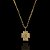 PINGENTE CRUZ ROSTO DE JESUS P( 2g- 2x2cm) - BANHO DE OURO 18k - Imagem 2