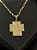 PINGENTE CRUZ ROSTO DE JESUS P( 2g- 2x2cm) - BANHO DE OURO 18k - Imagem 1