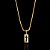PINGENTE PLACA CRUCIFIXO VAZADO   P( 1g- 2x2cm) - BANHO DE OURO 18k - Imagem 2