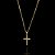 PINGENTE CRUCIFIXO P( 1- 2x2cm)- BANHO DE OURO 18k - Imagem 1