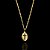 PINGENTE MEDALHA CRUCIFIXO VAZADO   P( 1g- 2x2cm) - BANHO DE OURO 18k - Imagem 2