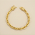Pulseira Cadeado 8mm 21cm – Banhada a Ouro 18K - Imagem 4