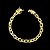 PULSEIRA CADEADO FECHO GAVETA (8MM - 31G) - 20CM - FECHO COM MARCAÇÃO 750 - BANHADO A OURO 18K - Imagem 1
