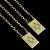 ESCAPULÁRIO ESTRELA DE DAVI, CORRENTE CADEADO (1.5mm- 4g - 60CM) - BANHADO A OURO 18K. - Imagem 1