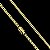 Corrente Lacraia 4mm 70cm – Banhada a Ouro 18K - Imagem 3