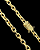 CORRENTE CADEADO (8mm -98G)-70CM  - FECHO COM MARCAÇÃO 750 -  BANHADO A OURO 18k - Imagem 1