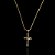 CORRENTE BAIANA (2MM- 70CM) + PINGENTE JESUS CRUCIFICADO - BANHADO A OURO 18K - Imagem 3