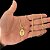 CORRENTE BAIANA (2MM- 70CM) + PINGENTE MEDALHA  CRUCIFIXO - BANHADO A OURO 18K - Imagem 1