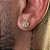 PAR DE BRINCO REDONDO SÃO BENTO 6MM - BANHADO A OURO 18K - Imagem 2