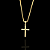 CORRENTE VENEZIANA  (1.5mm -70cm) + PINGENTE CRUCIFIXO DETALHADO  - BANHO DE OURO 18k - Imagem 3