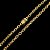 Corrente Cadeado 8mm 70cm + Pingente São Jorge a Cavalo – Banhada a Ouro 18K - Imagem 3