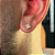 PAR DE BRINCOS  QUADRADO PEDRA DE ZIRCÔNIA 7mm - BANHADO A OURO 18K - Imagem 2
