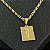 Pingente Placa Cristo Crucificado – Banhado a Ouro 18K - Imagem 1