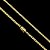 Corrente Lacraia 4mm 70cm + Pingente Placa – Banho Ouro 18k - Imagem 2