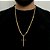 Corrente Lacraia 4mm 70cm + Pingente Cruz – Banho Ouro 18k - Imagem 1