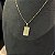 CORRENTE  TIJOLINHO( 1.5MM- 70CM) + PINGENTE PLACA COM SALMOS- BANHADO A OURO 18K. - Imagem 8