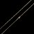 CORRENTE  TIJOLINHO( 1.5MM- 70CM) + PINGENTE CRUCIFIXO P - BANHADO A OURO 18K. - Imagem 3