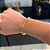 PULSEIRA CADEADO (3MM - 5g)- 21 CM  - FECHO COM MARCAÇÃO 750 - BANHO DE OURO 18k. - Imagem 2