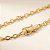 Pulseira Cadeado 3mm 21cm – Banhada a Ouro 18K - Imagem 2