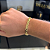 PULSEIRA PIASTRINE  (7MM - 13G- 21 CM )  - FECHO COM MARCAÇÃO 750 - BANHO DE OURO 18k. - Imagem 1