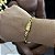 PULSEIRA PIASTRINE  (7MM - 13G- 21 CM )  - FECHO COM MARCAÇÃO 750 - BANHO DE OURO 18k. - Imagem 4