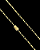 CORRENTE TIJOLINHO ALONGADO (3MM- 70CM) FECHO COM MARCAÇÃO 750 - BANHADO A OURO 18K - Imagem 4